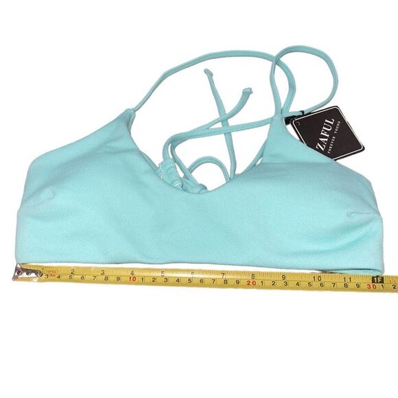 New Zaful Light Teal / Mint Green Bikini Top - Size M - Picture 5 of 6